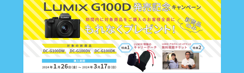 パナソニック ルミックス / G100D Wキット / ダブルズームレンズキット